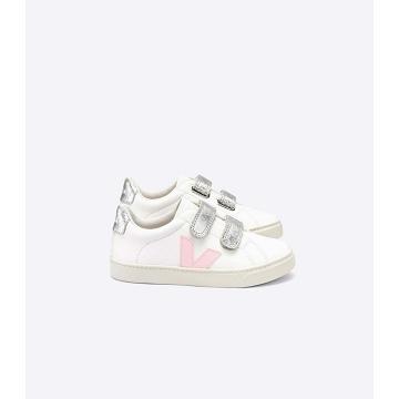 Veja ESPLAR CHROMEFREE Schoenen Kinderen White/Pink | BE 731PJJ